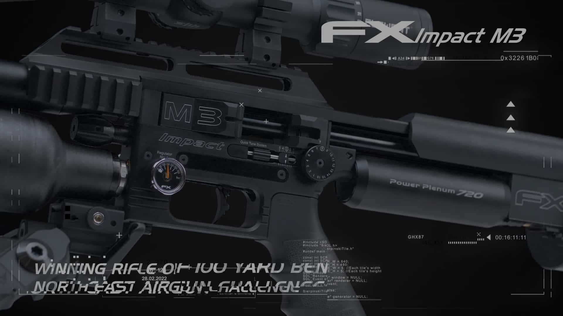 Airguns product commercial — dynamic motion graphics