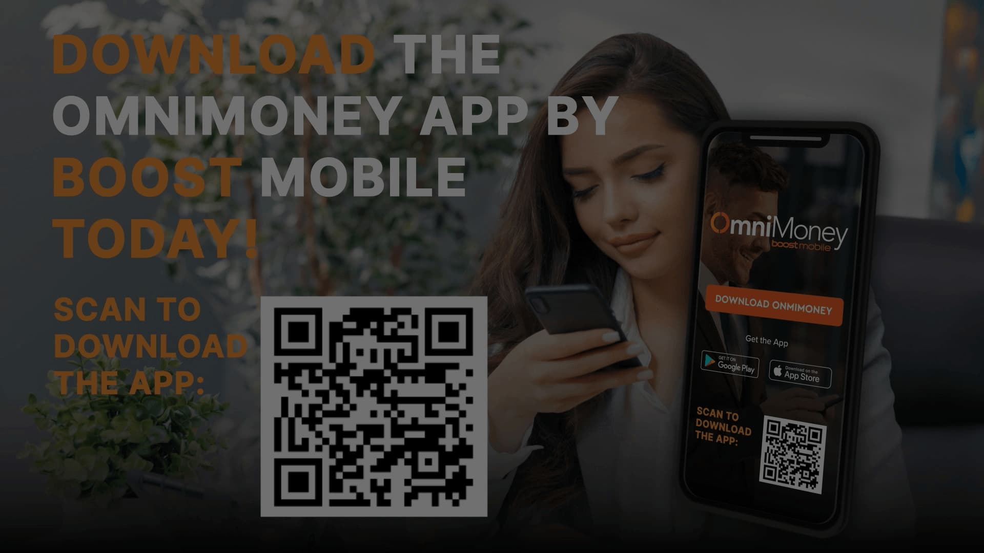 OmniMoney payment app explainer — flat animation style