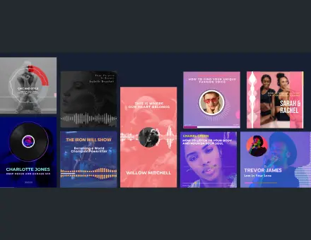 App UI Podcast Design animation preview