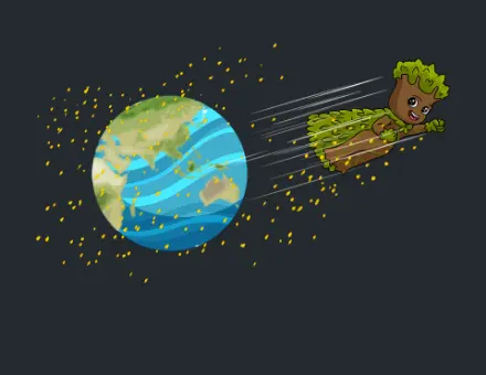 Cartoon Planet Rotation animation preview
