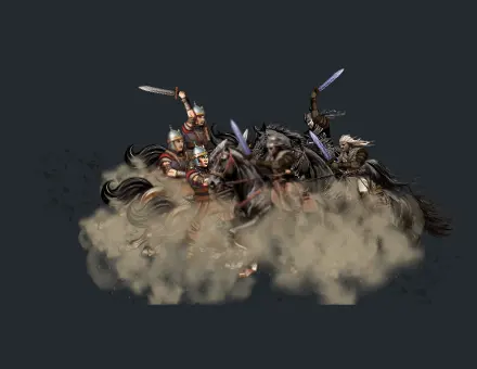 Game Fight Cartoon Horses animation preview